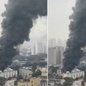Equipes de resgate buscam possíveis vítimas após o incêndio que atingiu uma residência na Zona Norte de São Paulo - Imagem: Reprodução