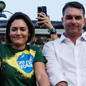 Michelle e Flávio Bolsonaro - Imagem: Reprodução